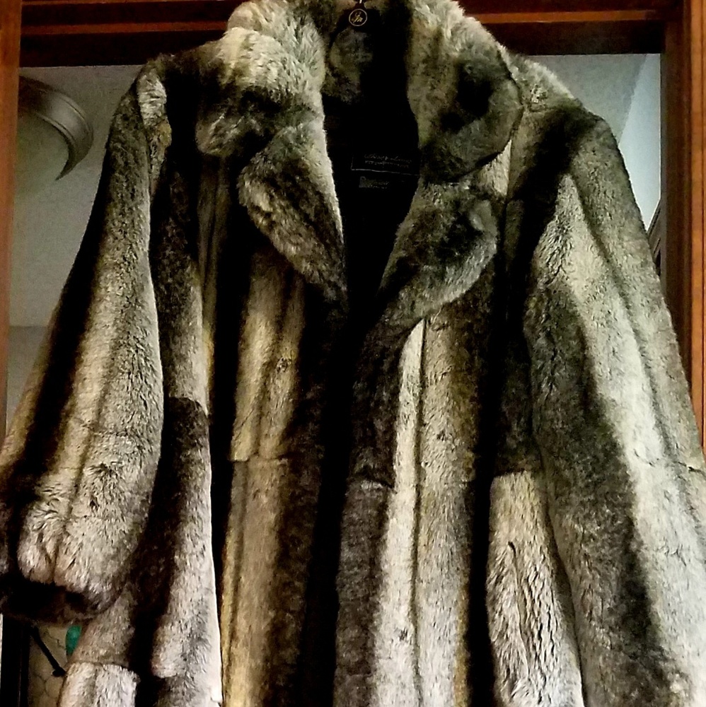 Terry Lewis faux fur coat